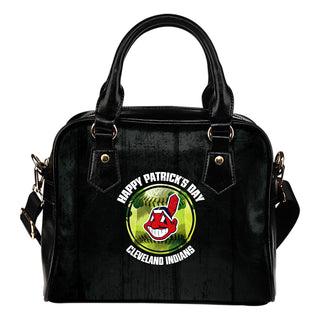 Retro Scene Lovely Shining Patrick's Day Cleveland Indians Shoulder Handbags