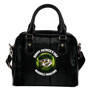 Retro Scene Lovely Shining Patrick's Day Nashville Predators Shoulder Handbags