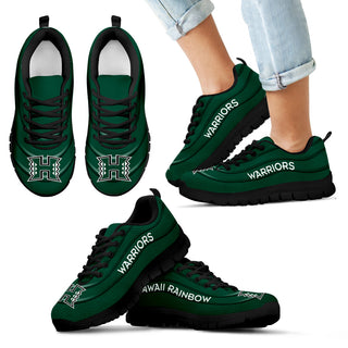 Wave Red Floating Pattern Hawaii Rainbow Warriors Sneakers