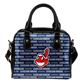 Nice Little Logo Cleveland Indians Shoulder Handbags