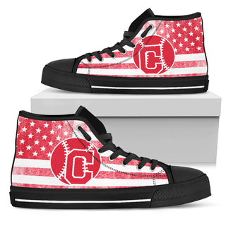 Flag Rugby Cleveland Indians High Top Shoes