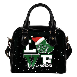 Love Word Christmas Sweet Hawaii Rainbow Warriors Shoulder Handbags
