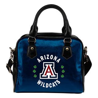 Central Beautiful Logo Circle Lucky Leaf Arizona Wildcats Shoulder Handbags