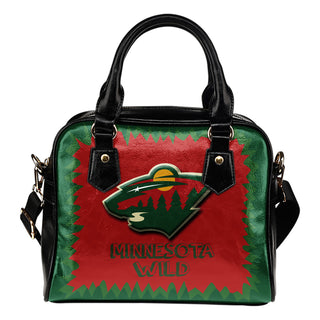 Jagged Saws Mouth Creepy Minnesota Wild Shoulder Handbags