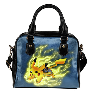 Pikachu Angry Moment UCLA Bruins Shoulder Handbags