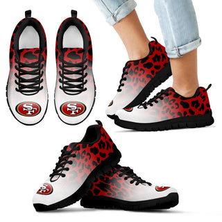 Leopard Pattern Awesome San Francisco 49ers Sneakers