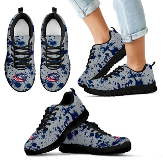 Splatters Watercolor Columbus Blue Jackets Sneakers