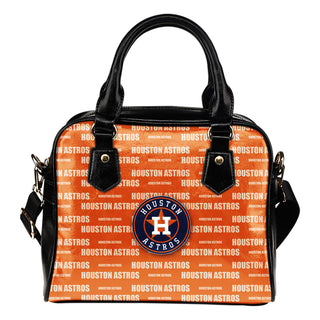 Nice Little Logo Houston Astros Shoulder Handbags