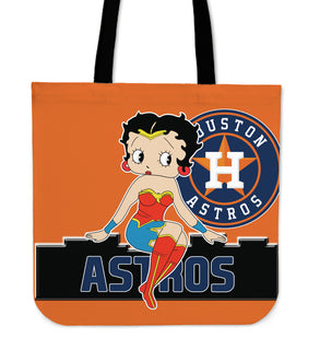 Wonder Betty Boop Houston Astros Tote Bags
