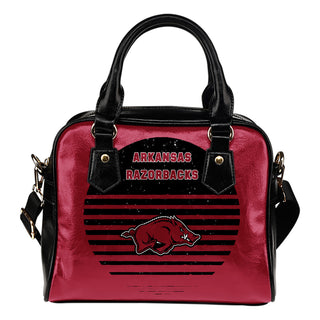 Back Fashion Round Charming Arkansas Razorbacks Shoulder Handbags