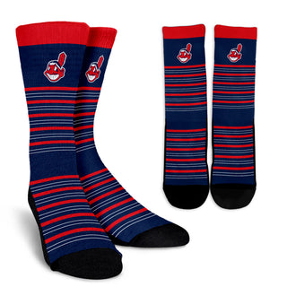 Amazing Circle Charming Cleveland Indians Crew Socks