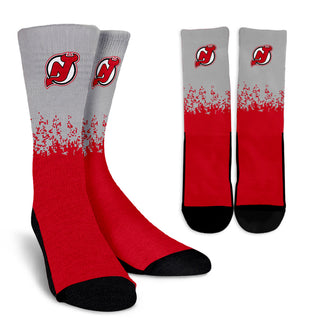 Exquisite Fabulous Pattern Little Pieces New Jersey Devils Crew Socks