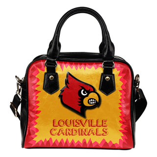 Jagged Saws Mouth Creepy Louisville Cardinals Shoulder Handbags
