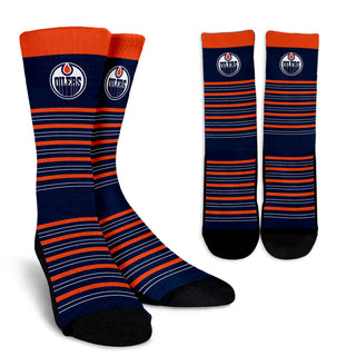 Amazing Circle Charming Edmonton Oilers Crew Socks