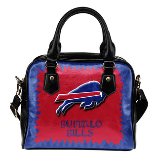 Jagged Saws Mouth Creepy Buffalo Bills Shoulder Handbags