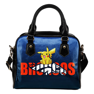 Pokemon Sit On Text Denver Broncos Shoulder Handbags