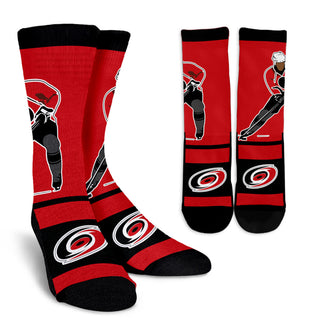 Talent Player Fast Cool Air Comfortable Carolina Hurricanes Socks