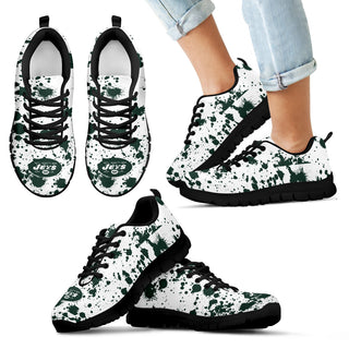Splatters Watercolor New York Jets Sneakers