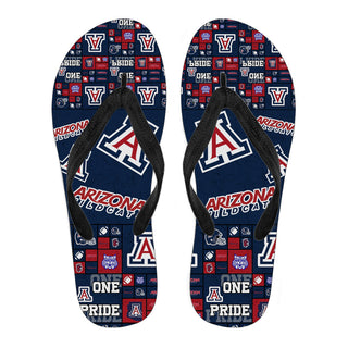 Pride Flag Arizona Wildcats Flip Flops