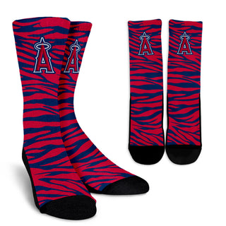 Camo Background Good Superior Charming Los Angeles Angels Socks