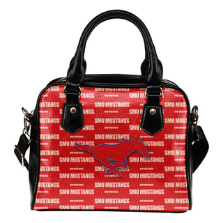 Nice Little Logo SMU Mustangs Shoulder Handbags