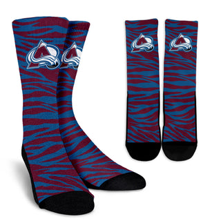 Camo Background Good Superior Charming Colorado Avalanche Socks