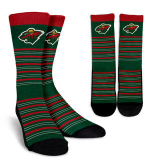 Amazing Circle Charming Minnesota Wild Crew Socks