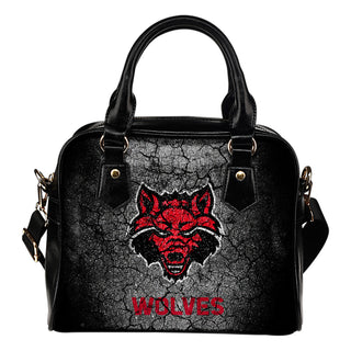 Wall Break Arkansas State Red Wolves Shoulder Handbags Women Purse