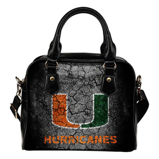 Wall Break Miami Hurricanes Shoulder Handbags Women Purse
