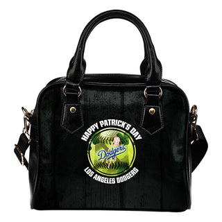 Retro Scene Lovely Shining Patrick's Day Los Angeles Dodgers Shoulder Handbags