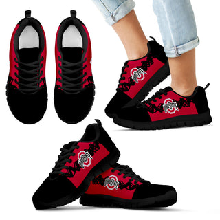 Doodle Line Amazing Ohio State Buckeyes Sneakers