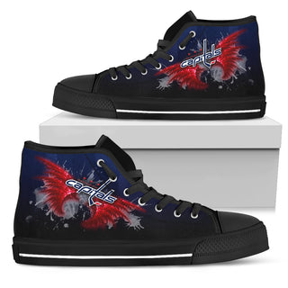 Angel Wings Washington Capitals High Top Shoes