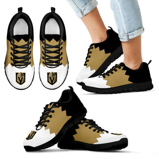 Incredible Line Zig Zag Disorder Beautiful Vegas Golden Knights Sneakers