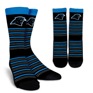 Amazing Circle Charming Carolina Panthers Crew Socks
