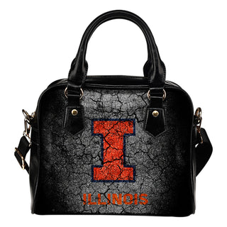 Wall Break Illinois Fighting Illini Shoulder Handbags Women Purse