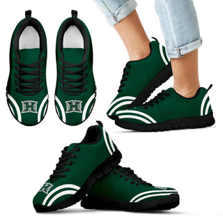 Lovely Curves Stunning Logo Icon Hawaii Rainbow Warriors Sneakers