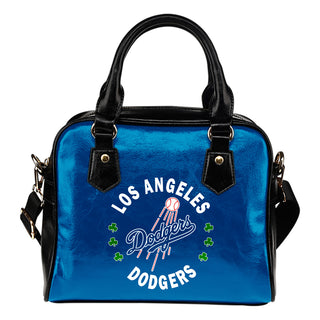 Central Beautiful Logo Circle Lucky Leaf Los Angeles Dodgers Shoulder Handbags