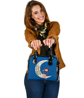 Betty Boops Purse, I Love My Buffalo Bills To The Moon And Back Shoulder Handbags