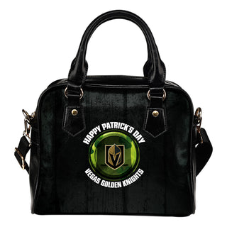 Retro Scene Lovely Shining Patrick's Day Vegas Golden Knights Shoulder Handbags