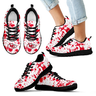 Splatters Watercolor Kansas City Chiefs Sneakers