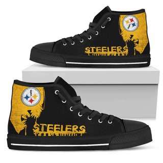 Alien Movie Pittsburgh Steelers High Top Shoes