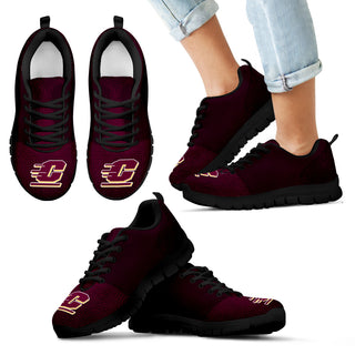 Seamless Line Magical Wave Beautiful Central Michigan Chippewas Sneakers