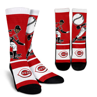 Talent Player Fast Cool Air Comfortable Cincinnati Reds Socks