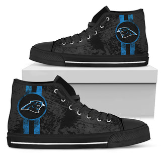 Triple Stripe Bar Dynamic Carolina Panthers High Top Shoes V1