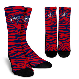 Camo Background Good Superior Charming Columbus Blue Jackets Socks