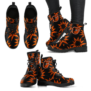Dizzy Motion Amazing Designs Logo Baltimore Orioles Boots