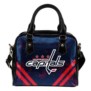 Couple Curves Light Good Logo Washington Capitals Shoulder Handbags