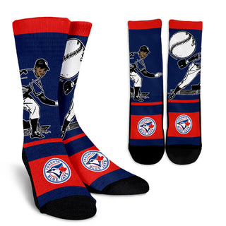 Talent Player Fast Cool Air Comfortable Toronto Blue Jays Socks