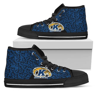 Perfect Cross Color Absolutely Nice Kent State Golden Flashes High Top Shoes