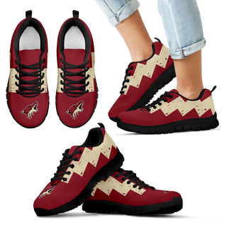 Dragon Flying Fancy Arizona Coyotes Logo Sneakers